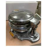 VINTAGE SUNBEAM WAFFLE MAKER W/ WOOD HANDLES