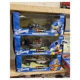 BURAGO THREE DISNEY FORMULA CARS 124TH SCALE