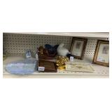WOVEN DUCK BASKET, PICTURE FRAME, TRIVET, ETC.