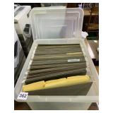 CLEAR ORGANIZER FILE WITH HANGING FILE FOLDERS