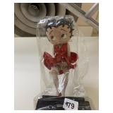 BETTY BOOP 18 INCHES TALL ON PEDESTAL HOLDING HER