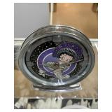BETTY BOOP WIND UP ALARM CLOCK 1998 5.5 INCHES