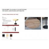 LARGE ROUND CAFï¿½ TABLE 36 INCH DIAMETER TOP 29