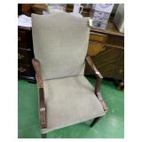 ANTIQUE HIGH BACK CHAIR