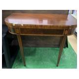 LIFT TOP GAME TABLE HAS A FEW VENEER DAMAGE