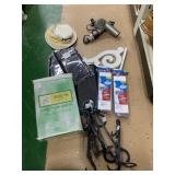 WALL SHELF BRACKETS, HAIR DRYER, VINTAGE PIRATE