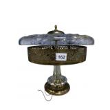 CEILING LIGHT WITH GLASS AND METAL SHADE 12 INCH