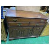 CHERRY SERVER 2 LARGE DRAWERS ON TOP MADE BY