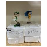 BETTY BOOP MARCH AND APRIL 3.5 INCH FIGURES