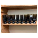 8 SMOKED GLASSES