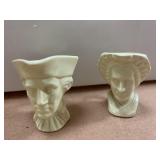 2 TOBY MUGS AMERICAN POTTER N.Y. WORLD FAIR 1940