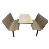 ONE PIECE CAFï¿½ BOOTH 65 INCH TOTAL WIDTH BY 42