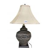 COMPOSITION LAMP 24 INCHES HIGH WITH CENTER