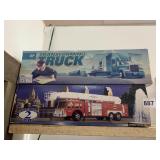 BP TRANSFORMING TRUCK, FIRE TRUCK SECOND IN THE