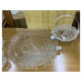 CRYSTAL HANDLED BASKET AND DECORATIVE FLOUR AND