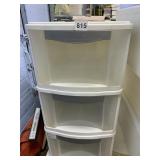 STORAGE CABINET PLASTIC 3 STACK