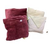 FOR ACCENT PILLOWS TO BURGUNDY TWO CREAM