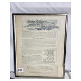 CHICAGO AND ST. LOUIS RAILWAY FRAMED