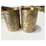 SOLID BRASS PEN HOLDERS WENDELL AUGUST