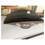 HAND PAINTED SCALE BIN, AND HAND PAINTED LADLE