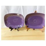 FIESTA 12" RECTANGLE PLATTERS W/ SCRAPE MARKS