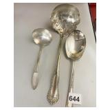 SILVER PLATE SERVING SPOONS