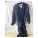 TOMMY HILFIGER BLUE BELT TIE ROBE W/ 2 POCKETS