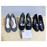 3 PAIRS SHOES SZ. 7.5 INCL. ENZO ANGIOLINI LIGHT
