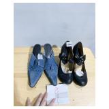 2 PAIRS SHOES SZ. 8 LIGHT WEAR