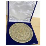 INDIAN MARBLE PLATE HAND PAINTED