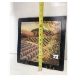 FRAMED FIELD PRINT 14" H