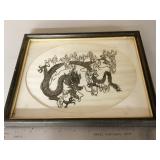 RAISED CUT OUT ON SILK 8 X 10 MAT