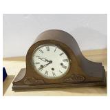 ANTIQUE MANTLE CLOCK NAPOLEAN HAT SHAPE