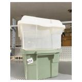 2 STORAGE TOTES MEDIUM SZ.