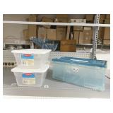 SHOE SZ. TOTES AND BIN W/ LID