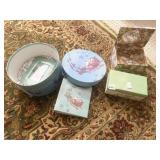 HOLIDAY SNOWMAN BANDED BOX, ORGANIZER BOXES