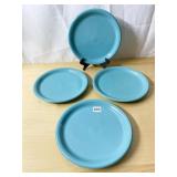 FIESTA 10.5" RIMMED PLATE TURQUOISE COLOR