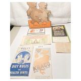 TUBBY AND FRISKY BEARS, KRETONE AD, STERLING SALT