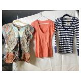 ONE WORLD M 100% COTTON L HOLLISTER BLUE/WHITE