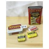 SUCRETS, ANACIN, TYLENOL TINS,