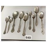 SILVER PLATE SERVING SPOONS
