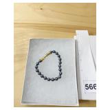 GRAY ARTIFICIAL PEARL BRACELET