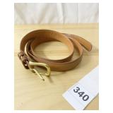 COACH SZ. 38 LIGHT BROWN BELT- LIGHT USE