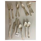 SILVER PLATE SERVING SPOONS