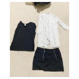 J JILL SWEATER LIGHT WEIGHT, ZIPPER FRONT SKIRT