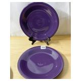 MULBERRY FIESTA 10.5" PLATE MARK IN CENTER ON ONE