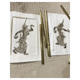 THIA TEMPLE RUBBINGS 20 X 13