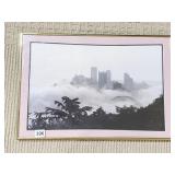 FOGGY CITY FRAMED PRINT 15.5" X 22"