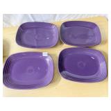 FIESTA SQUARE PLATTERS 12" X 9" - HAS SMALL