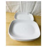 FIESTA SQUARE PLATTERS 12" X 9" WHITE